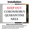 Signmission Keep Out Quarantine OSHA Notice Sign, Vinyl Decal, 10in W x 7in L, 2PK OS-2PACK-NS-D-710-25585 - alternate 2